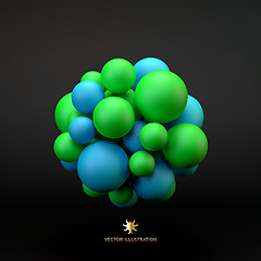 Image showing 3D concept illustration. Vector template.