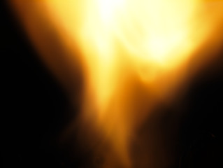 Image showing Flame close up on black background.