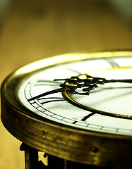 Image showing Old clock with roman numerals.