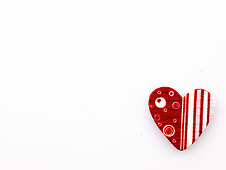 Image showing Red heart on a white background.