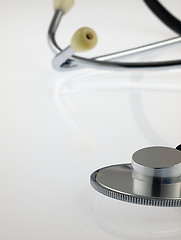 Image showing Medical stethoscope on a white background.