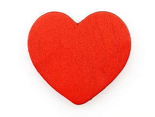 Image showing Red heart on a white background.