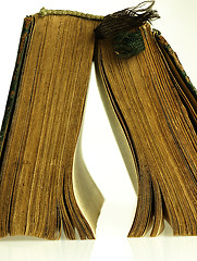 Image showing Old book with a damaged cover.