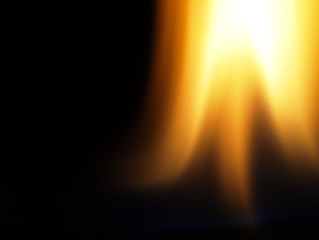 Image showing Flame close up on black background.