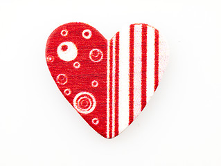 Image showing Red heart on a white background.