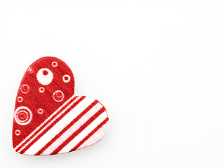 Image showing Red heart on a white background.