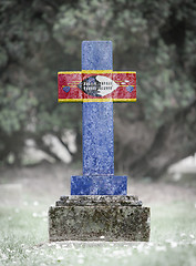 Image showing Gravestone in the cemetery - Swaziland