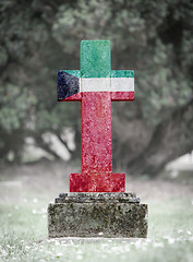 Image showing Gravestone in the cemetery - Kuwait