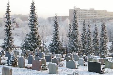 Image showing Voksen cemetery in Oslo.