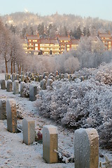 Image showing Voksen cemetery in Oslo