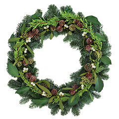 Image showing Mistletoe Wreath