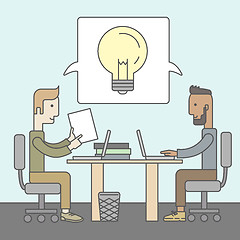 Image showing Business brainstorming. 