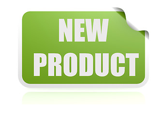 Image showing New product green sticker