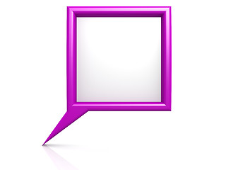 Image showing Purple dialog bubble