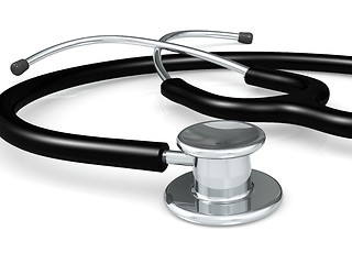 Image showing Stethoscope on a white background