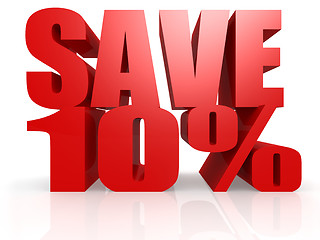 Image showing Save 10 percent