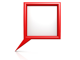 Image showing Red dialog bubble