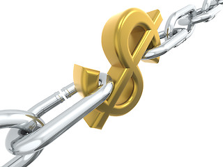 Image showing Dollar chain