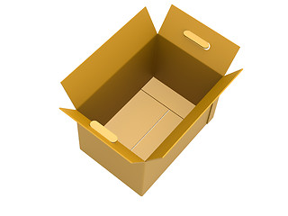 Image showing Open packing box