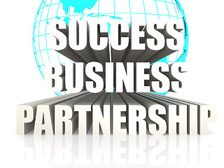 Image showing Success business partnership