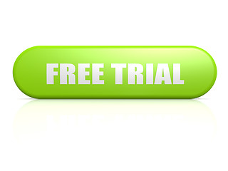 Image showing Free trial green button