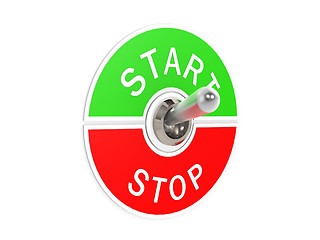 Image showing Start stop toggle switch