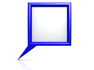 Image showing Blue dialog bubble
