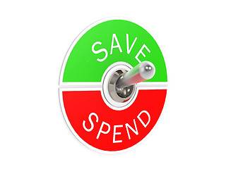 Image showing Save spend toggle switch