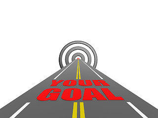 Image showing Road your goal