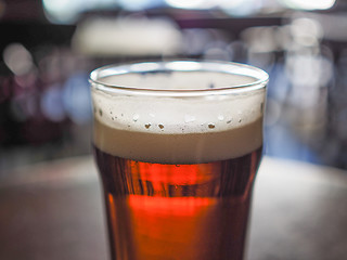 Image showing Pint of beer