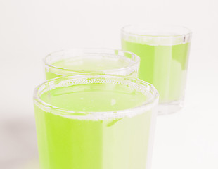 Image showing Green apple juice