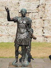 Image showing Trajan statue in London