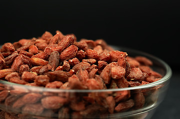 Image showing Dried goji berries on the table.