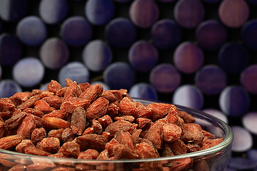 Image showing Dried goji berries on the table.