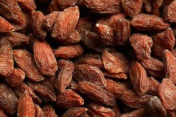 Image showing Dried goji berries on the table.