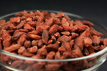 Image showing Dried goji berries on the table.