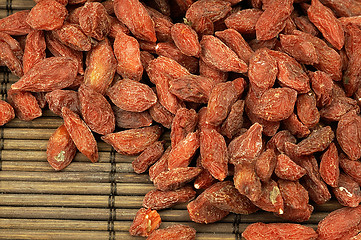 Image showing Dried goji berries on the table.