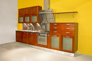 Image showing Modern kitchen angle