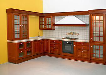 Image showing Wooden kitchen