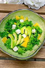 Image showing fresh avocado salad 