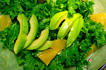 Image showing fresh avocado salad 