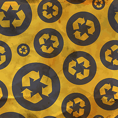 Image showing Recycle. Seamless pattern.