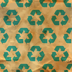 Image showing Recycle. Seamless pattern.