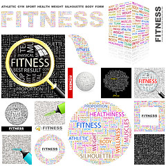 Image showing Fitness. Concept illustration.