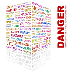 Image showing DANGER.