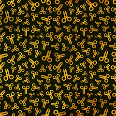 Image showing Scissors. Seamless pattern.