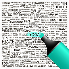 Image showing YOGA