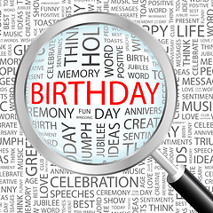 Image showing BIRTHDAY