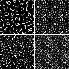 Image showing Numbers. Seamless pattern. Vector illustration.