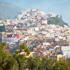 Image showing old city in morocco africa land home and landscape valley